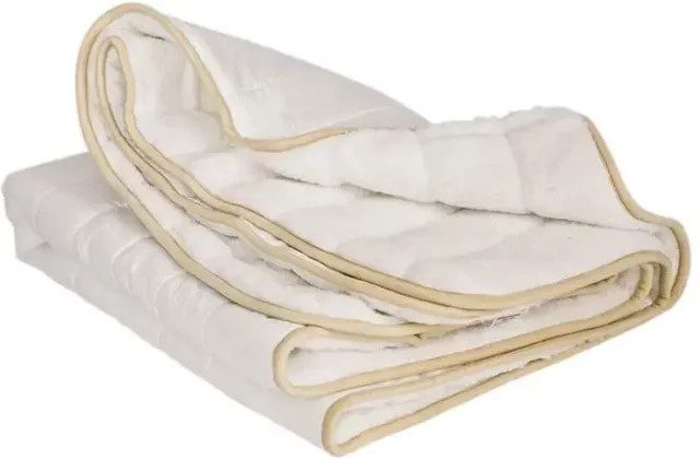 Matratzenauflage Back on Track in Weiß mit Baumwollfasern, B/T: 120 x 200 cm - Bild 1