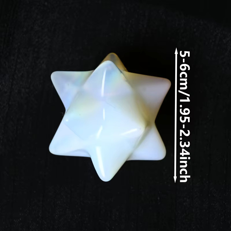 Opal-Kristallstern Merkaba aus Quarzkristall von CrystalHola in Multicolour - Bild 3