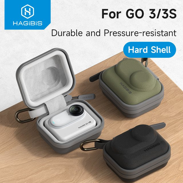 Hagibis Tragetasche für Insta360 GO 3S und Insta360 GO 3, robuste Hartschale Aufbewahrungstasche in Schwarz - Bild 1