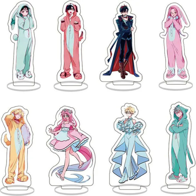 CWFDY Alien Anime Modell Actionfigur aus Acryl in Rosa, 8 cm Höhe - Bild 1