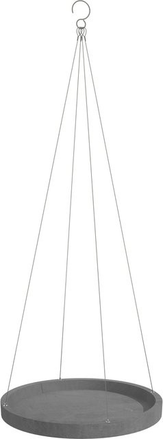 Ecopots Hängender Pflanzenhalter Untersetzer Grau, Durchmesser: 36 cm, Höhe: 3 cm - Bild 1