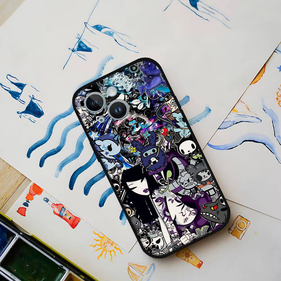 Japan T-Tokidoki Silikonhülle für Apple iPhone in Multicolour, matt und weich - Bild 5