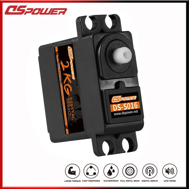 Dspower Digital Core Servomotor wasserdicht für RC Auto Hubschrauber Flugzeug - Bild 1