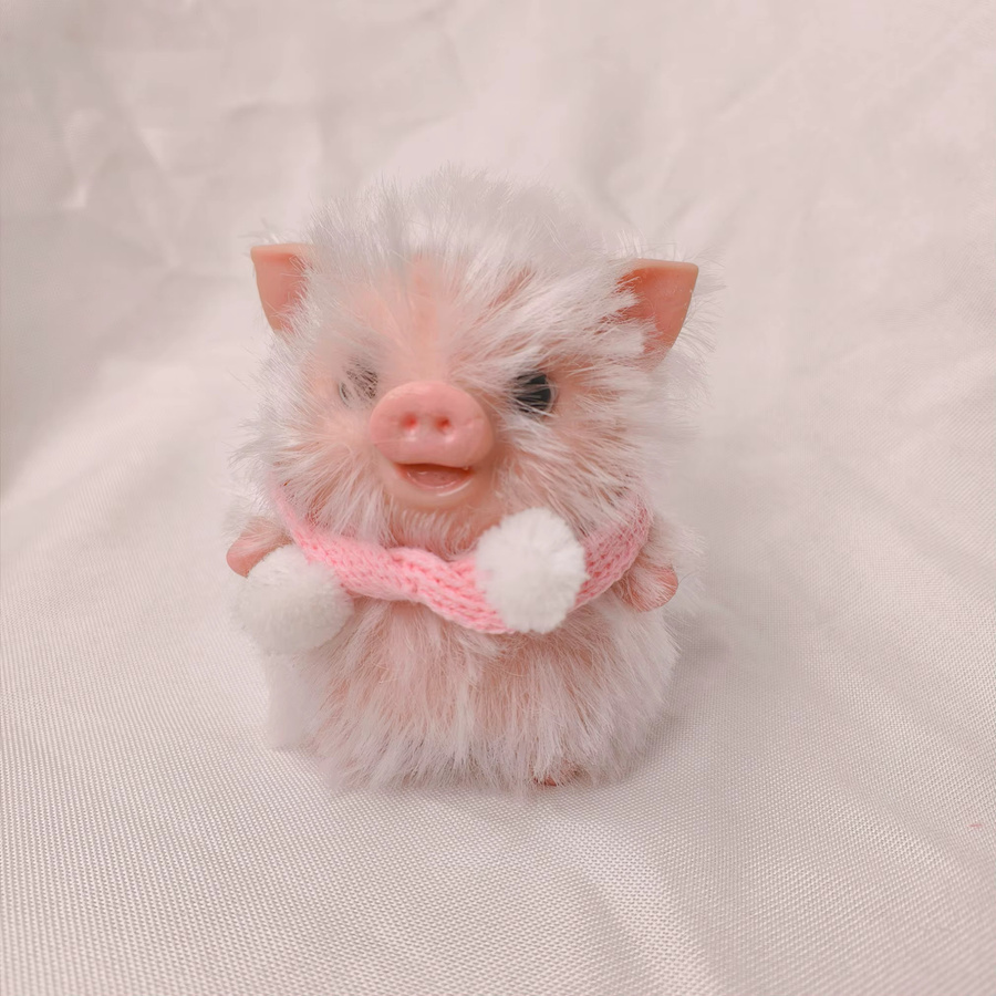 FUSKARMA Silikon-Ferkel, Puppe, Rosa / Pink - Bild 1