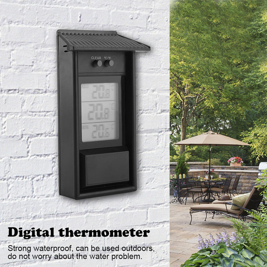 KONNWEI Digitales Hygrometer und Innenraumthermometer in Schwarz - Bild 5
