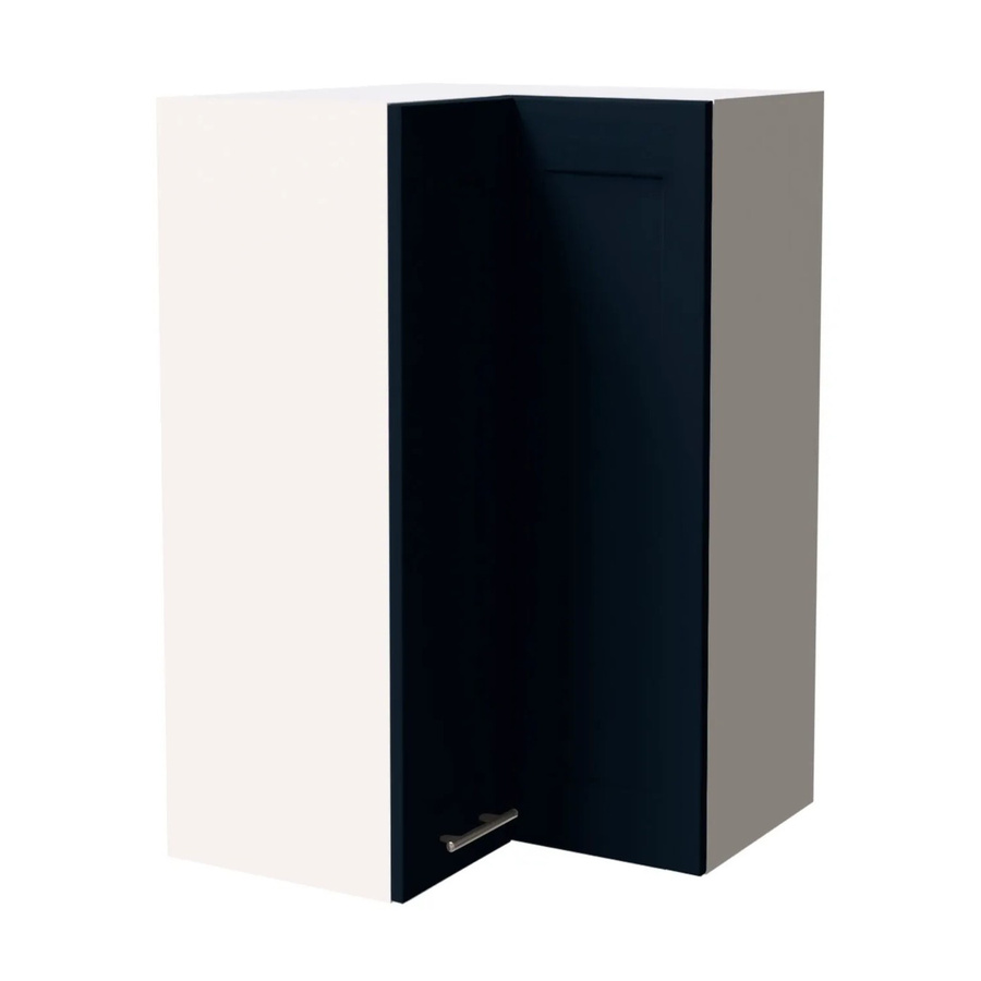 Feldmann-Wohnen Eckhängeschrank Oslo in Weiß und Indigo Matt, B/T/H: 60 x 60 x 96 cm - Bild 2