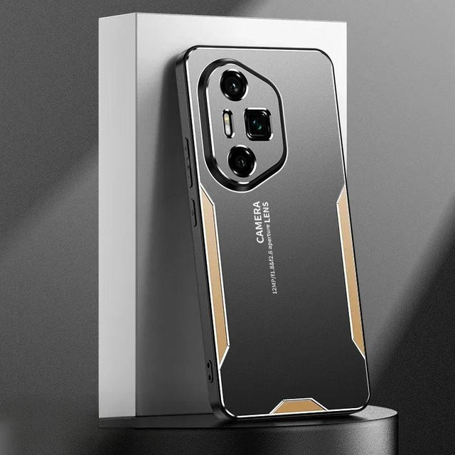 Schutzhülle aus Aluminiumlegierung für Honor 200 Lite 300 400 500 Smart Ultra Pro in Schwarz mit mattem Finish - Bild 1
