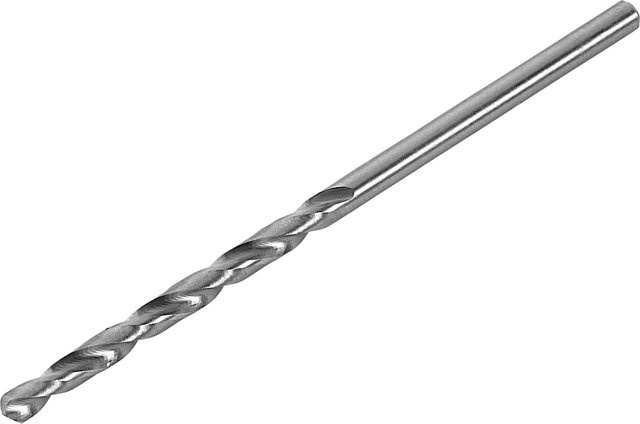 LUX-TOOLS HSS-G Metallbohrer aus Stahl in Silber, Durchmesser: 3 mm, Länge: 61 mm - Bild 1