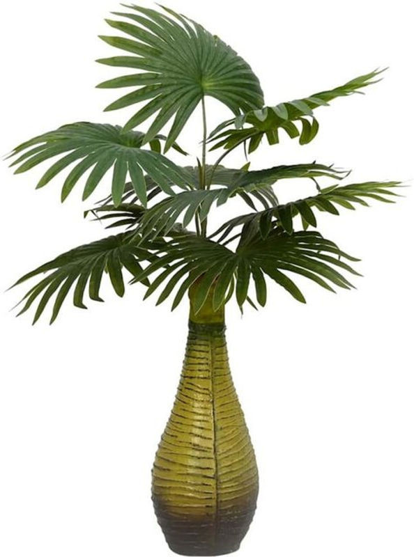 Künstliche Palme vidaxl in Grün mit 9 Blättern, Höhe: 65 cm - Bild 1