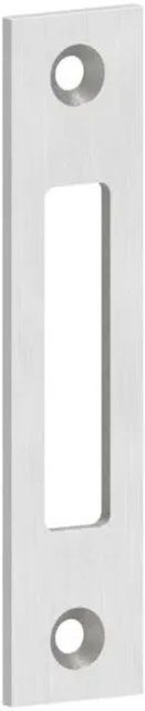 FeNau Schließblech aus Edelstahl V2A für Pendeltür-Fallenschloss, Farbe: Silber, B/H: 180 x 180 mm, Tiefe: 140 mm - Bild 1