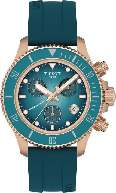Tissot Chronograph Seastar 1000, Quarz, Edelstahl, 38 mm, Herren - Bild 1
