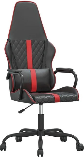 vidaXL Gaming-Stuhl in Schwarz und Rot aus Kunstleder mit Armlehnen und Kopfstütze - Bild 1