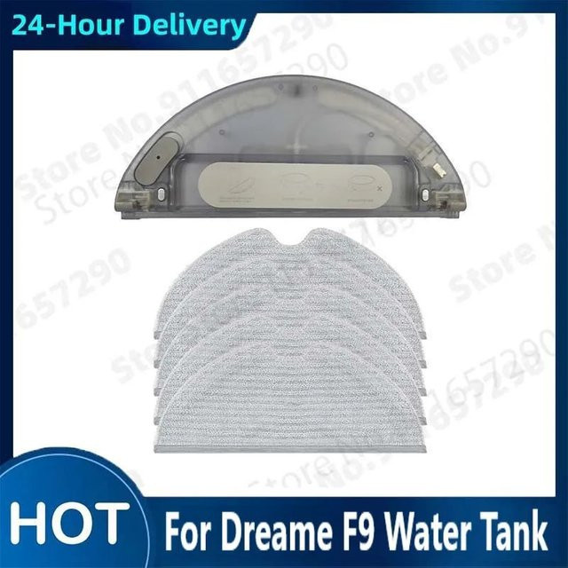 Dreame F9 Ersatz Wassertank und waschbarer Wischmopp Reinigungslappen in Transparent - Bild 1