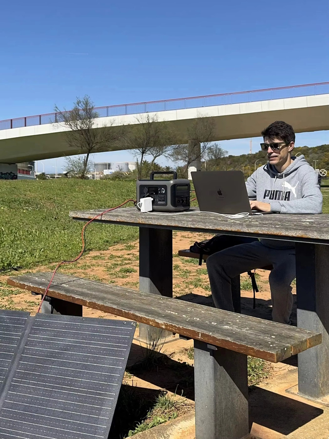 ALLPOWERS R600 Tragbares Kraftwerk mit Solarpanel Option, Reine Sinuswelle, 299 Wh, Graue Outdoor-Solargenerator für Camping - Bild 8