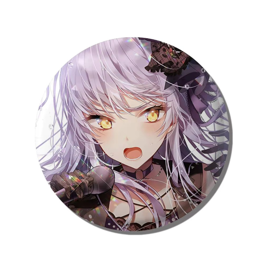 BanG Dream Yukina Minato Rundes Abzeichen, Brosche, Bunt / Mehrfarbig - Bild 3