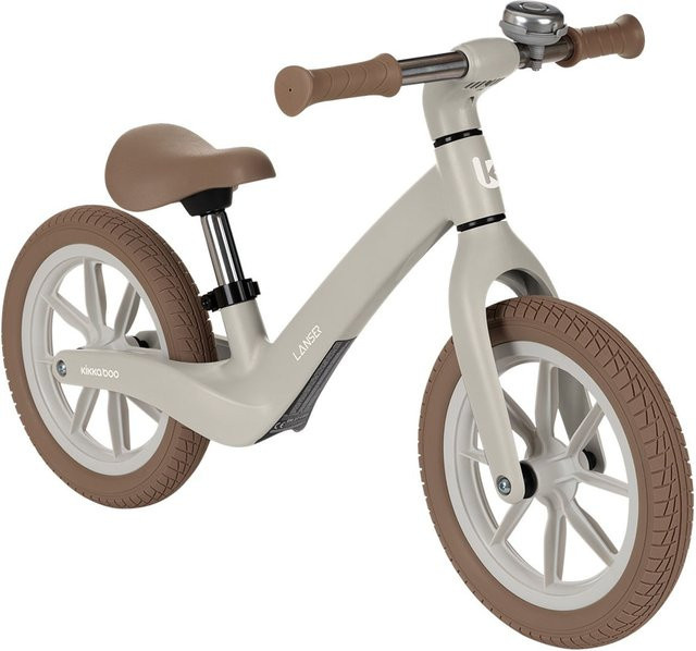 Kikkaboo Lanser Laufrad 12 Zoll höhenverstellbar beige mit PU-Rädern - Bild 1