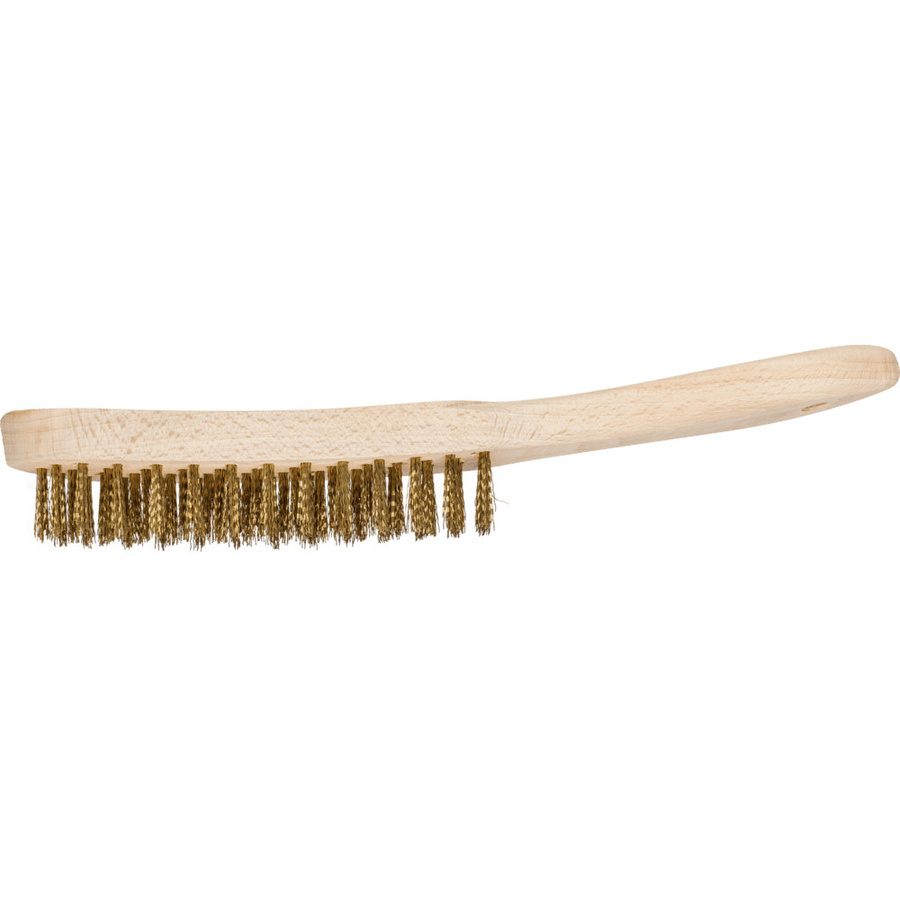 PFERD Handbürste HBU 4reihig mit Messing-Draht Ø 0,30 mm in Gold für universellen Einsatz - Bild 1