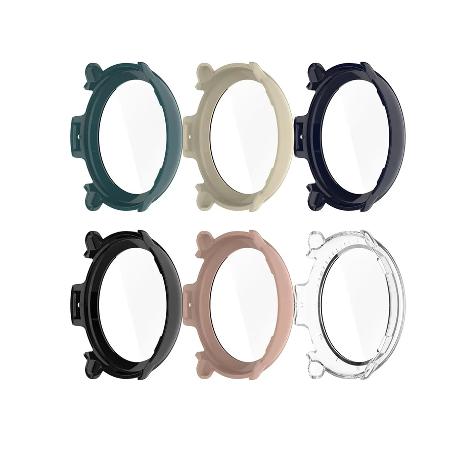 Amazfit Uhrengehäuse für Amazfit Active 2, PC-Stoßstange, transparent, Schwarz - Bild 3
