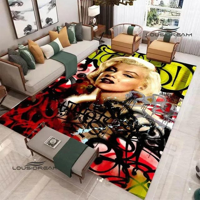 ZbrFourteen Marilyn Monroe Teppich, Mehrfarbig, B/H: 60 x 40 cm - Bild 1