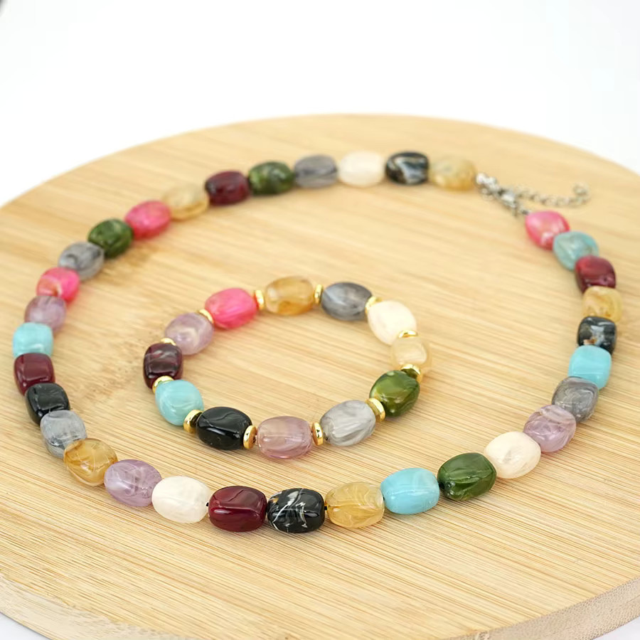 Noter Schmuckset Damen, Acrylperlen, Bunt - Bild 5