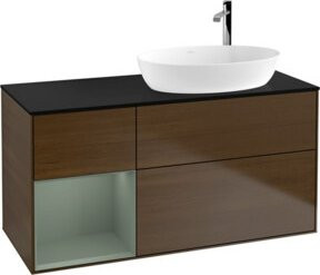 V&B Waschtischunterschrank Finion in Platinblau lackiert, Breite: 120 cm, Tiefe: 50,1 cm, Höhe: 50,1 cm - Bild 1