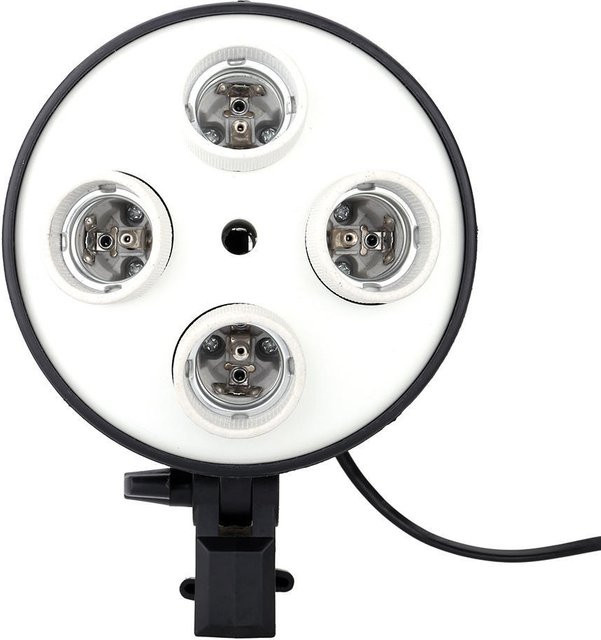 Andoer 4-in-1-Adapter für E27-Sockel mit Schalter in Schwarz oder Weiß - Bild 1