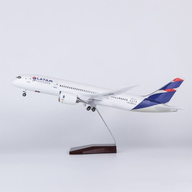 ZOCO B787 Dreamliner Modellflugzeug, Druckgussflugzeug, mit Licht und Rad, 47 cm - Bild 1