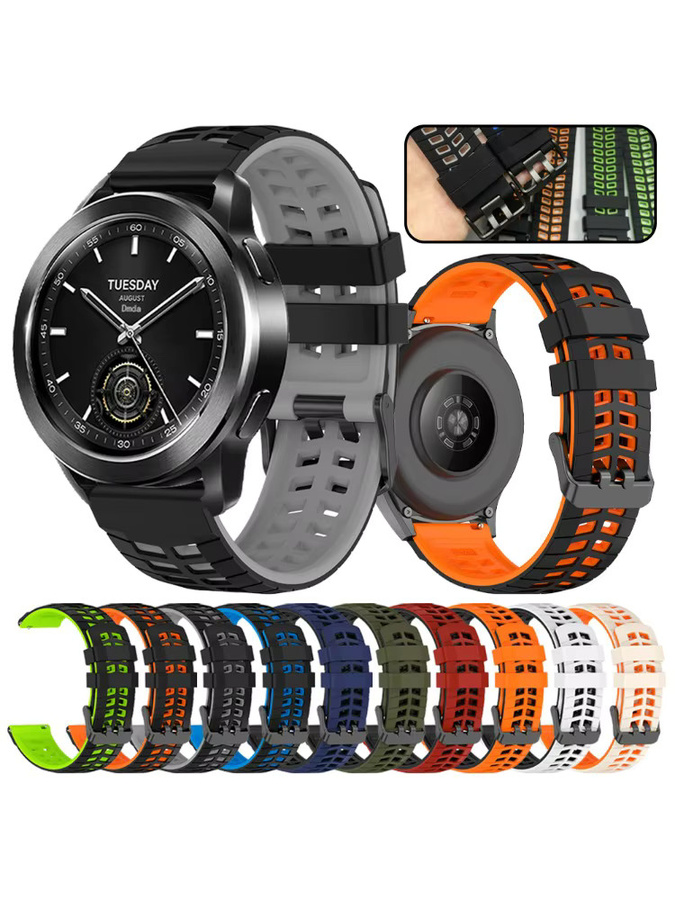 Xiaomi Uhrenarmband Silikon, 22 mm, Schwarz - Bild 7