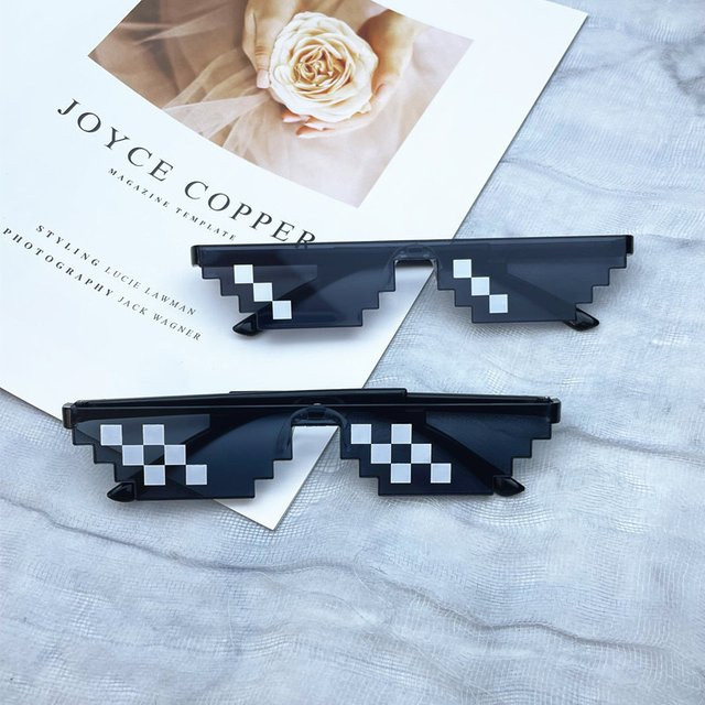 Sharif Sonnenbrille Mosaik, Square, Vollrand, Kunststoff, Schwarz, Unisex - Bild 1