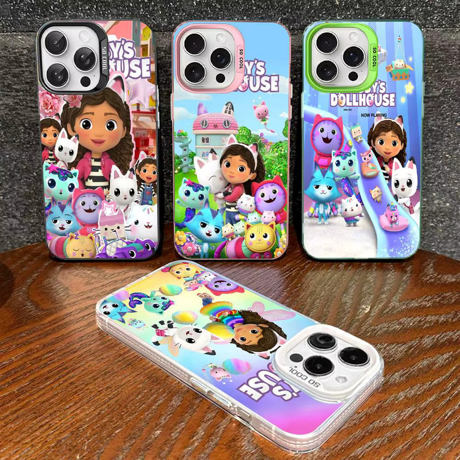 Cartoon Gabby's Dollhouse Handyhülle für iPhone 11 bis iPhone 17 Pro Max in Multicolor mit matter Oberfläche - Bild 4