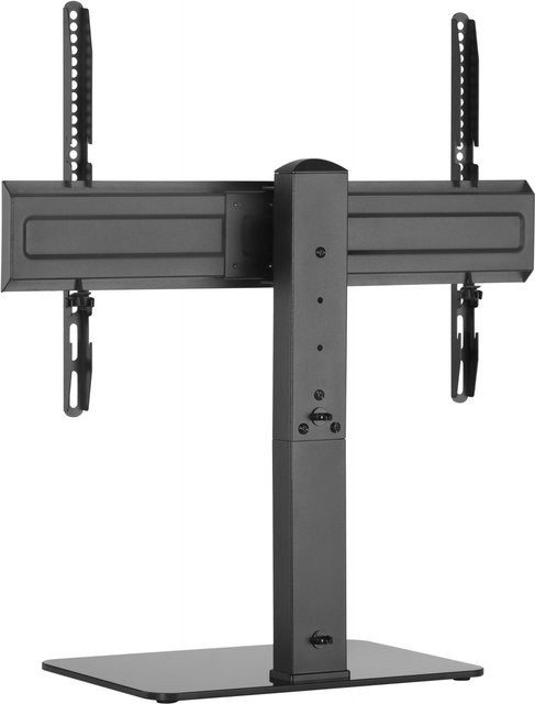 Equip Universalnetzteil TV-Ständer in Schwarz aus Kunststoff und Edelstahl für 32 bis 70 Zoll Fernseher, B/T: 600 x 400 mm - Bild 1