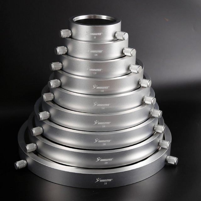Angeleyes Metall-Pressring in Silber als Solarfilter für die Sonnenfinsternis-Beobachtung und Teleskop-Zubehör - Bild 1