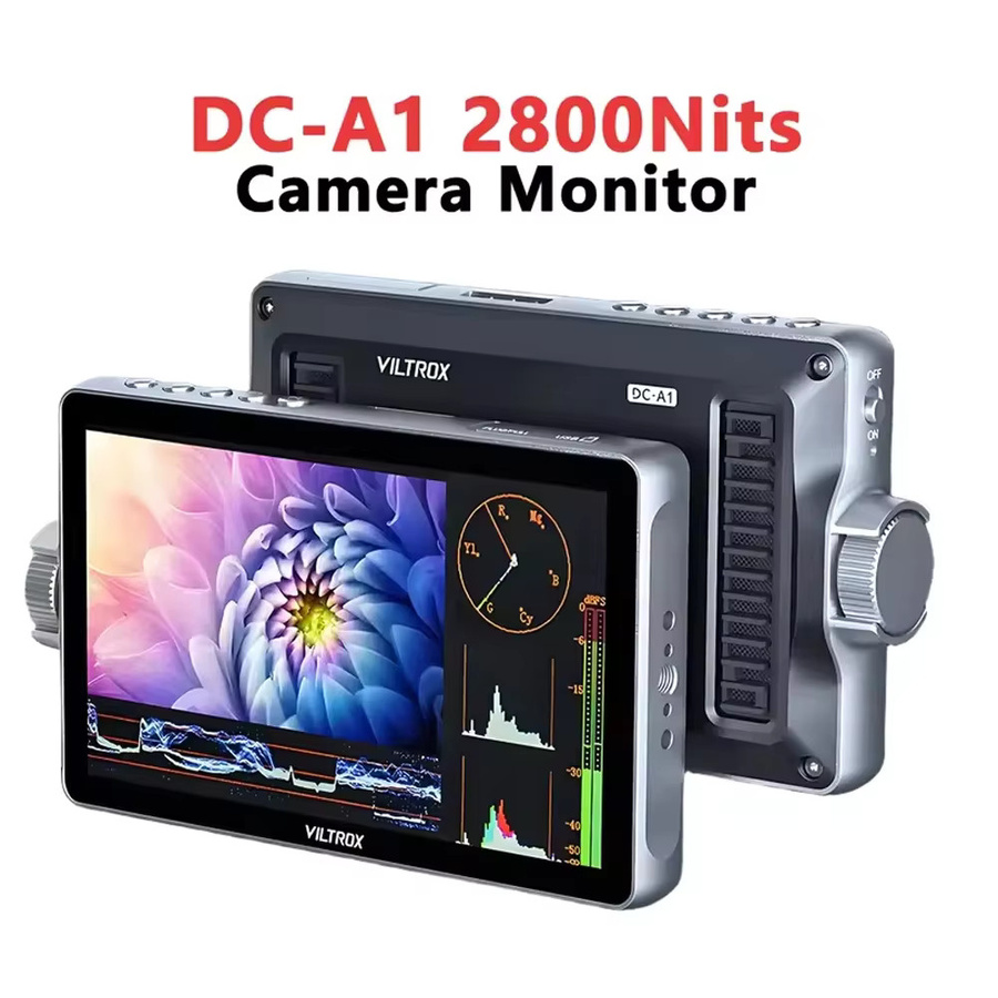 Viltrox DC-A1 Digitalkamera-Monitor, 7-Zoll 4K-HDMI-Touchscreen mit 2800 Nits und 1080P, Schwarz - Bild 6