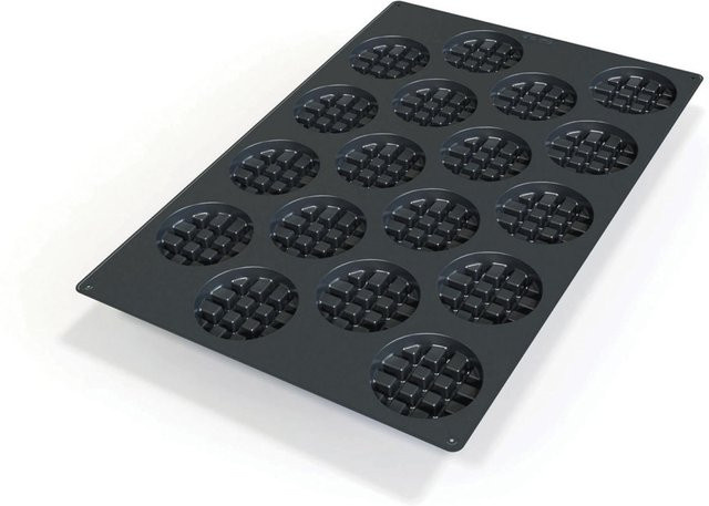 Schneider Silikonbackform Waffel, Schwarz, B/T/H: 40 x 60 x 2,4 cm - Bild 1