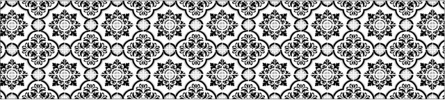 MySpotti Küchenrückwand Profix Cucina Elena in Fliesenoptik, Schwarz-Weiß, B/H: 270 x 60 cm - Bild 1