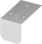 Sarei Dachrinnenträger aus Aluminium in Silber für Halbrunden Dachrinnen - Bild 1