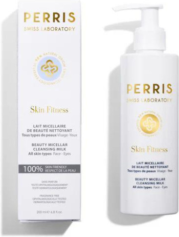 Perris Swiss Laboratory Skin Fitness Beauty Cleansing Milk, Rosa Canina-Extrakt, für empfindliche Haut - Bild 1