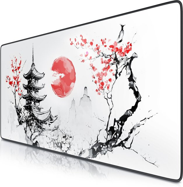 Titanwolf XXL Speed Gaming Mauspad Schwarz B/T: 900 x 400 mm - Bild 1
