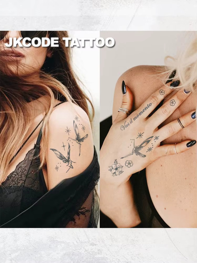 JKCODE TATTOO Kräutertattoo-Aufkleber, Unisex - Bild 5