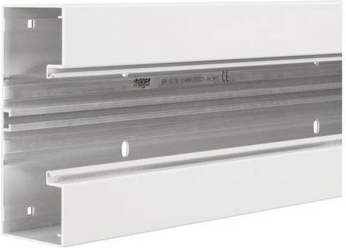 Hager Brüstungskanal Unterteil BRA6517019016 Weiß B: 17,0 cm, L: 200 cm - Bild 1