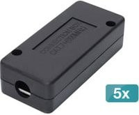 Digitus RJ45 Netzwerk Adapter CAT 7 Ethernet LAN Schwarz - Bild 1