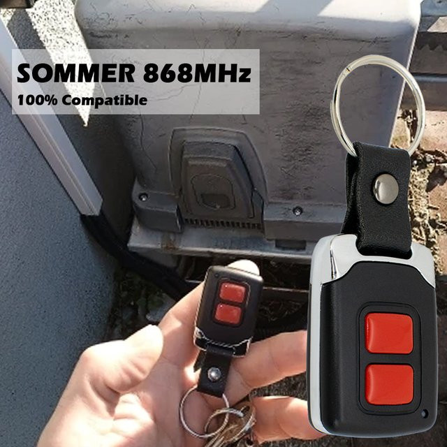 Sommer Handsender 868 MHz 4020 TX03-868-4 in Schwarz für Torsteuerungen der Serien Aperto 4025 und 4021 sowie 4026 und 4031 - Bild 1