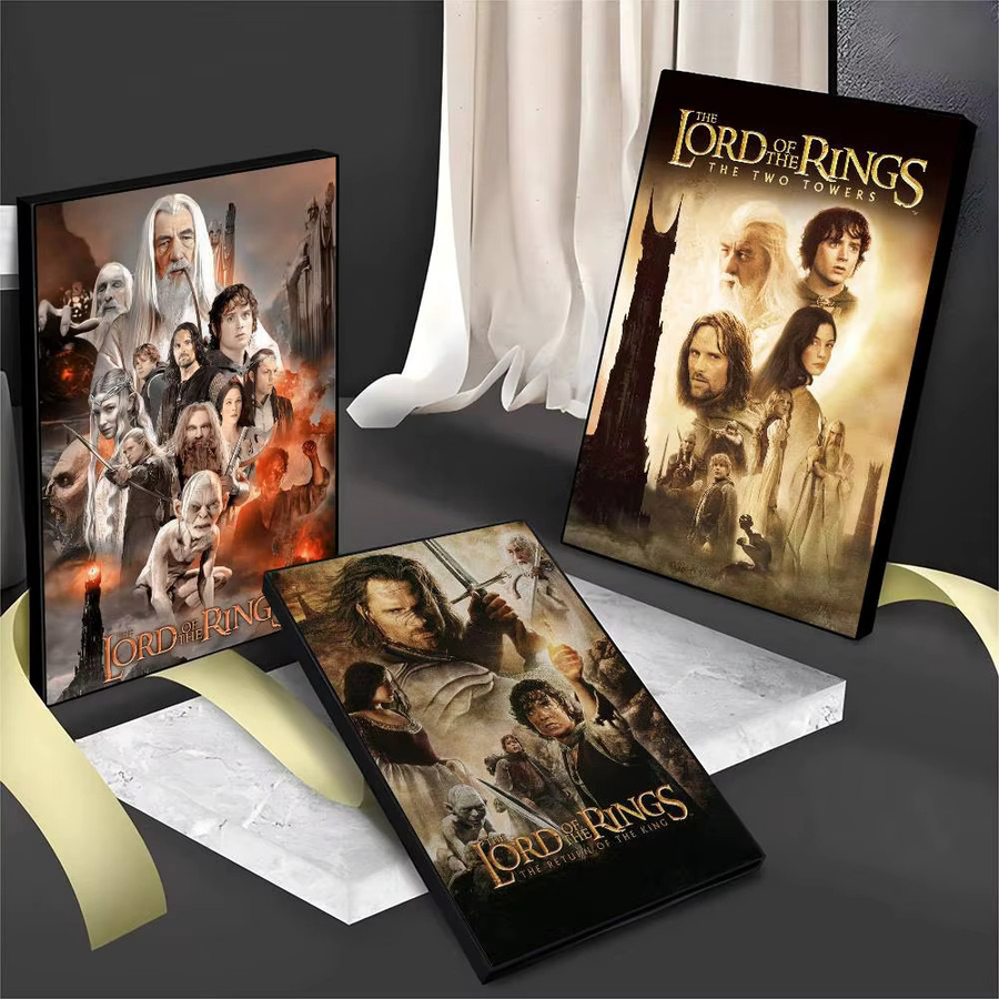 Wasserfestes Film-Poster Der Herr der Ringe als ästhetische Wandkunst in Mehrfarbig, B/H: 15 x 15 cm - Bild 3