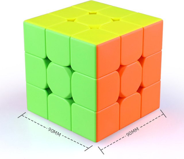 QiYi QiMeng Plus 3x3 90mm Stickerless Magic Cube, Lernpuzzle Würfel Spielzeug - Bild 1