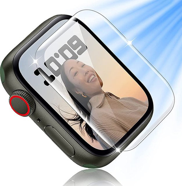 5 Stück transparente Hydrogelfolie als Vollbildschutz für Apple Watch Ultra, Series 1-9, SE und verschiedene Modellgrößen von 38 mm bis 49 mm - Bild 1