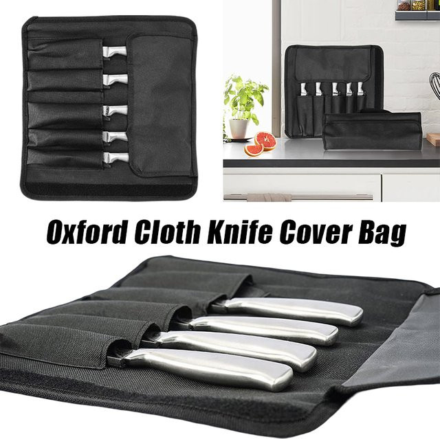 Wasserdichter Oxford Messerbeutel in Schwarz für Camping und Outdoor, tragbare Aufbewahrungstasche für Kochmesser, Breite: 30,0 cm, Höhe: 31,0 cm - Bild 1