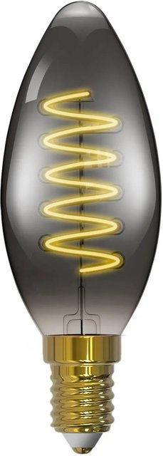 Arcchio LED Kerzenlampe E14 aus Glas in Grau und Transparent - Bild 1