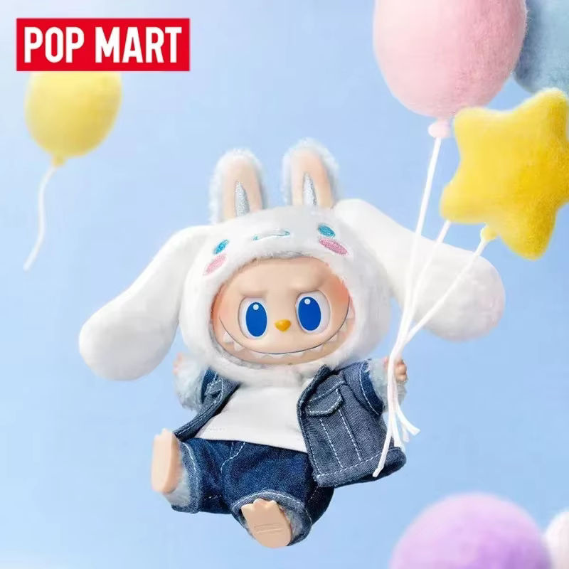 POP MART LABUBU THE MONSTERS Sanrio Serie Vinyl-Plüsch-Blindbox Überraschungsspielzeug in Weiß - Bild 2