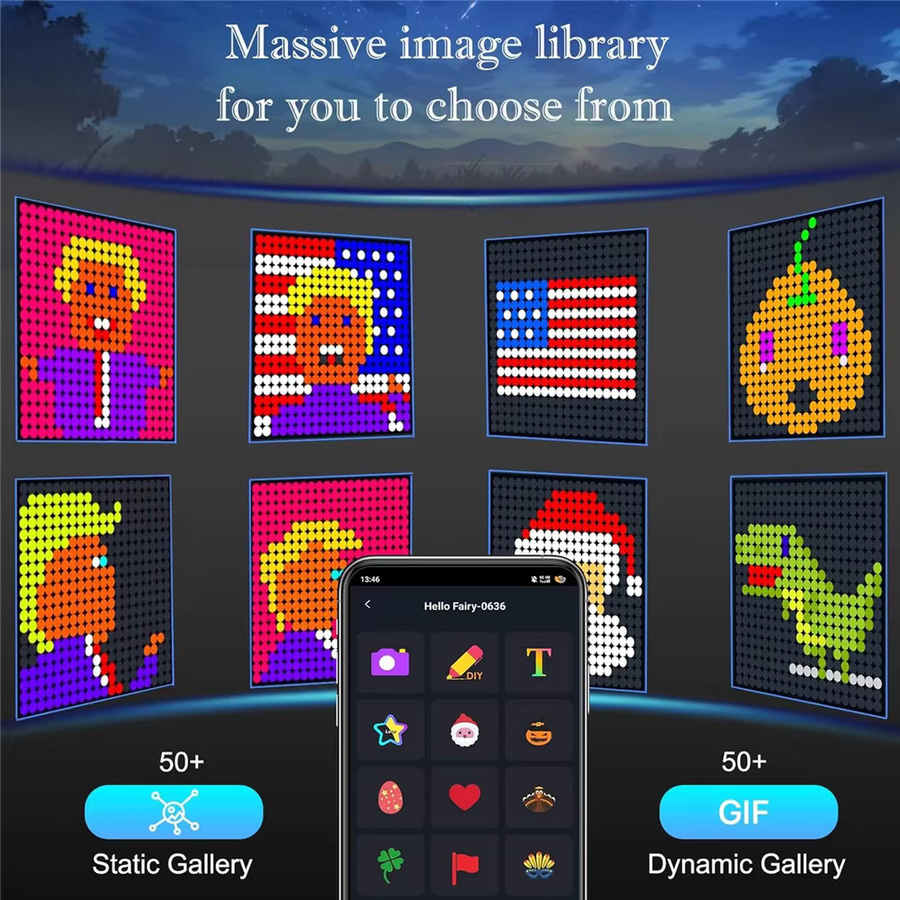 Intelligente RGB LED Vorhangleuchten mit Musikfunktion, App-Steuerung und Fernbedienung, Multicolour Partylichter für Hochzeit, Geburtstag und Valentinstag - Bild 4