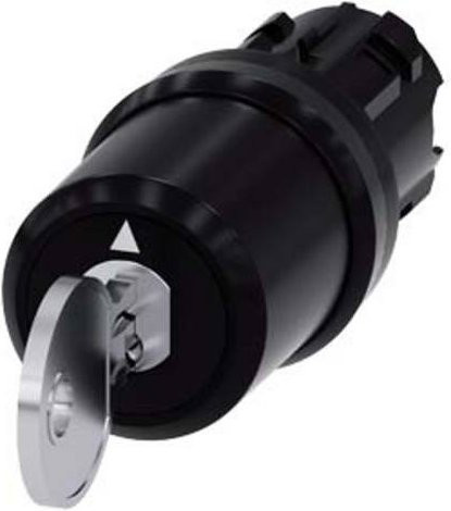Siemens Schlüsselschalter 3SU1000-5BL51-0AA0 in Schwarz mit IP66, IP67 und IP69/IP69K Schutzart - Bild 1